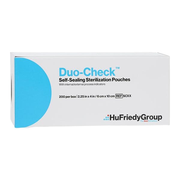 Duo Check Sterilization Pouch Self Seal 2.25 in x 4 in 200/Bx