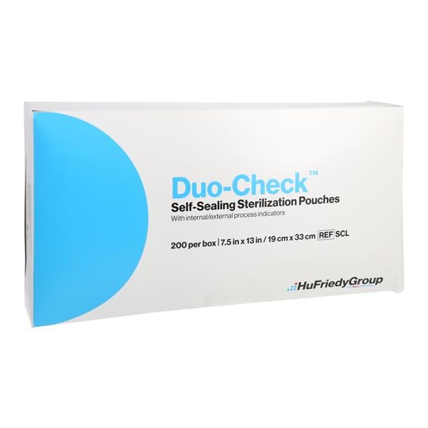 Duo Check Sterilization Pouch Self Seal 7.5 in x 13 in 200/Bx