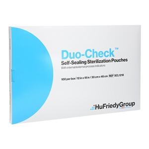 Duo Check Sterilization Pouch Self Seal 12 in x 18 in 100/Bx
