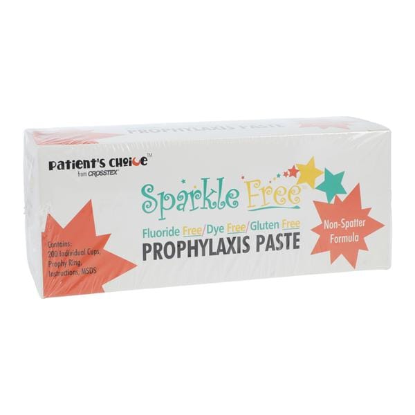 Sparkle Free Prophy Paste Medium Fruity Without Fluoride 200/Pk