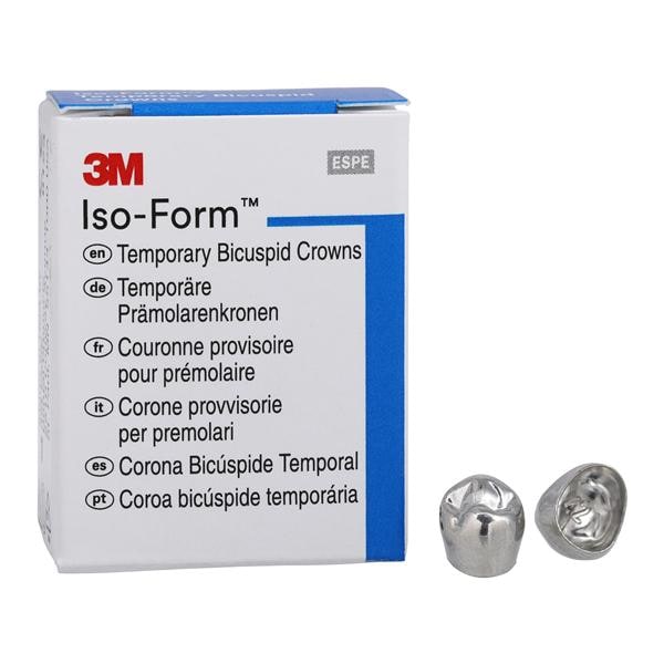 3M™ Iso-Form™ Temporary Metal Crowns Size 42 1st LRB Replacement Crowns 5/Bx