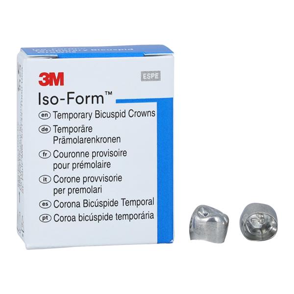 3M™ Iso-Form™ Temporary Metal Crowns Size L50 2nd LRB Replacement Crowns 5/Bx