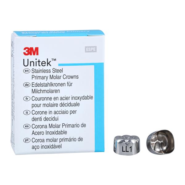 3M™ Unitek™ Stainless Steel Crowns Size 1 2nd Prim LLM Replacement Crowns 5/Bx