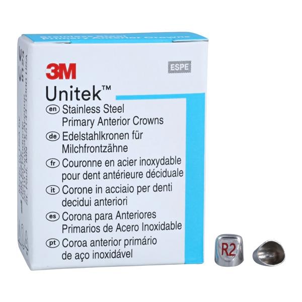 3M™ Unitek™ Stainless Steel Crowns Size 2UR Prim Ant Upr Rght Lat Refill 5/Bx