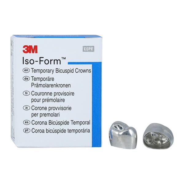 3M™ Iso-Form™ Temporary Metal Crowns Size U46 1st URB Replacement Crowns 5/Bx