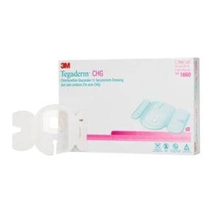 Tegaderm Chlorhexidine Gluconate IV Dressing 2-3/4x3-3/8" Adhesive White LF