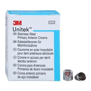 3M™ Unitek™ SS Crowns Size 3UR Prim Ant Upr Rght Lat Replacement 5/Bx