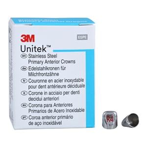 3M™ Unitek™ Stainless Steel Crowns Size 4UR Prim Ant Upr Rght Lat Refill 5/Bx