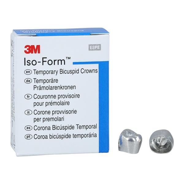 3M™ Iso-Form™ Temporary Metal Crowns Size L51 2nd LLB Replacement Crowns 5/Bx