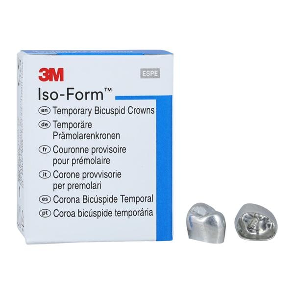 3M™ Iso-Form™ Temporary Metal Crowns Size U40 1st URB Replacement Crowns 5/Bx
