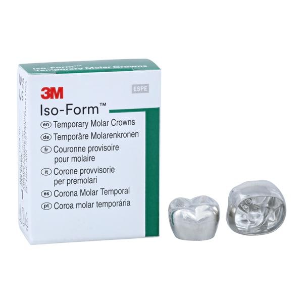 3M™ Iso-Form™ Temporary Metal Crowns Size U66 1st URM Replacement Crowns 5/Bx