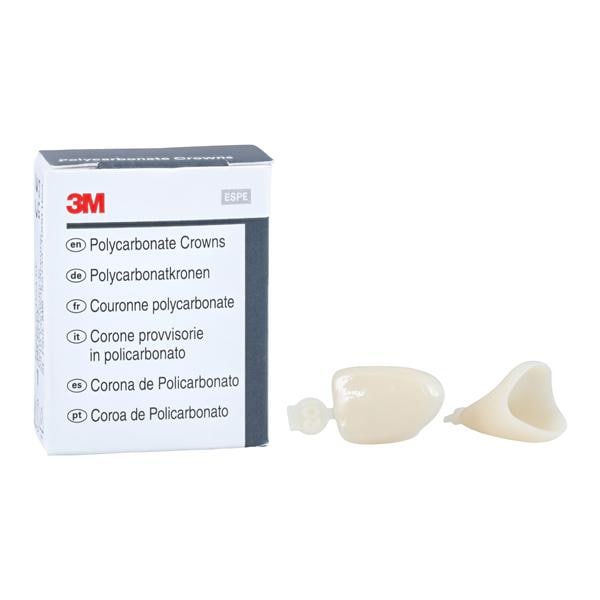 3M™ Polycarbonate Crowns Size 103 Upper Left Central Replacement Crowns 5/Bx