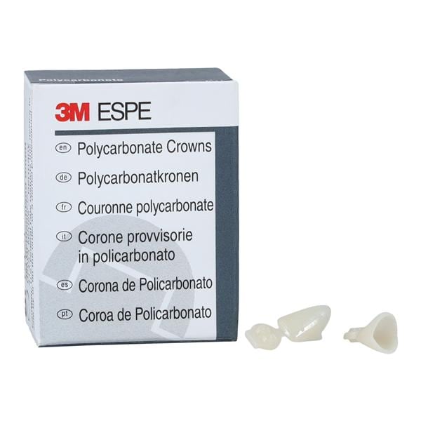 3M™ Polycarbonate Crowns Size 65 Lower Anterior Replacement Crowns 5/Bx