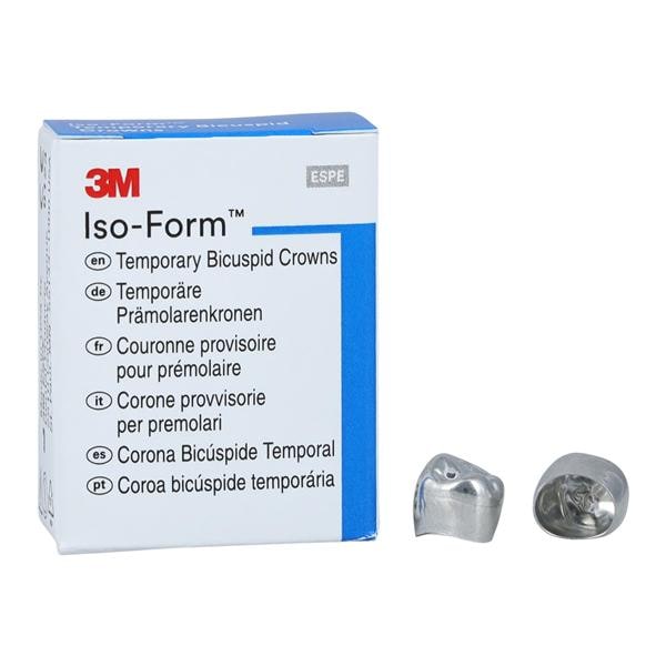 3M™ Iso-Form™ Temporary Metal Crowns Size L52 2nd LRB Replacement Crowns 5/Bx