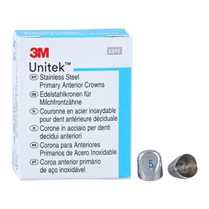 3M™ Unitek™ SS Crowns Size 5L Pri Ant Lwr Cspd Replacement Crowns 5/Bx