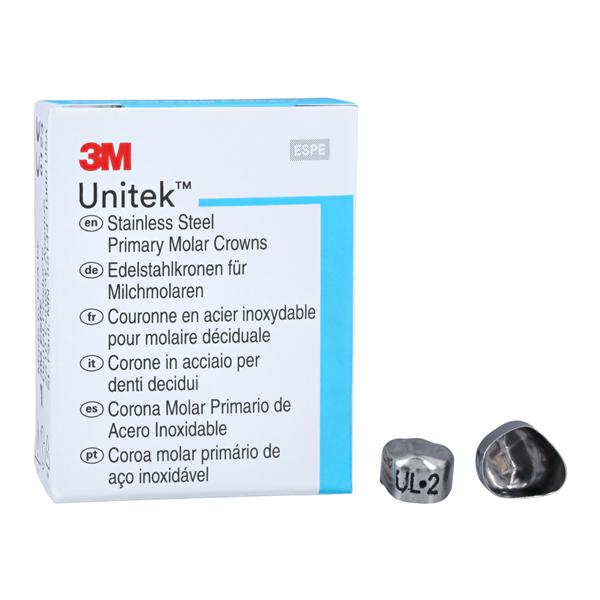 3M™ Unitek™ Stainless Steel Crowns Size 2 1st Pri ULM Replacement Crowns 5/Bx