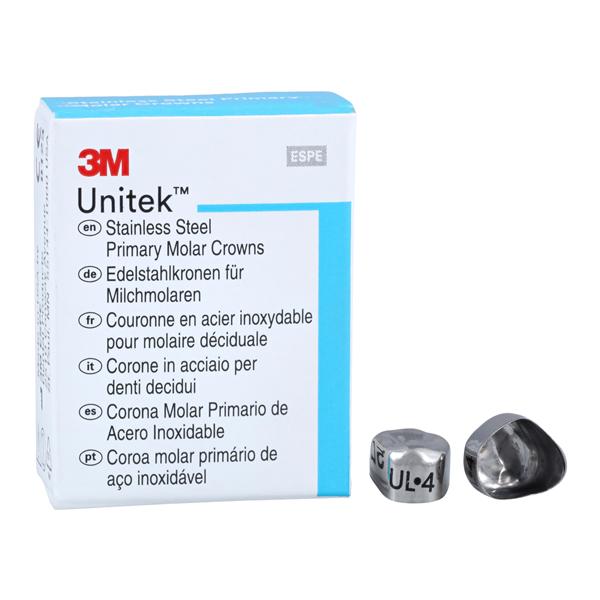 3M™ Unitek™ Stainless Steel Crowns Size 4 1st Pri ULM Replacement Crowns 5/Bx
