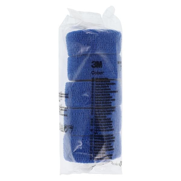 Coban Wrap Bandage Elastic 1"x5yd Blue Non-Sterile 30/Bx