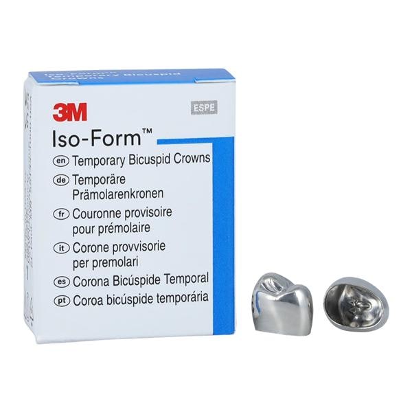 3M™ Iso-Form™ Temporary Metal Crowns Size U44 1st URB Replacement Crowns 5/Bx