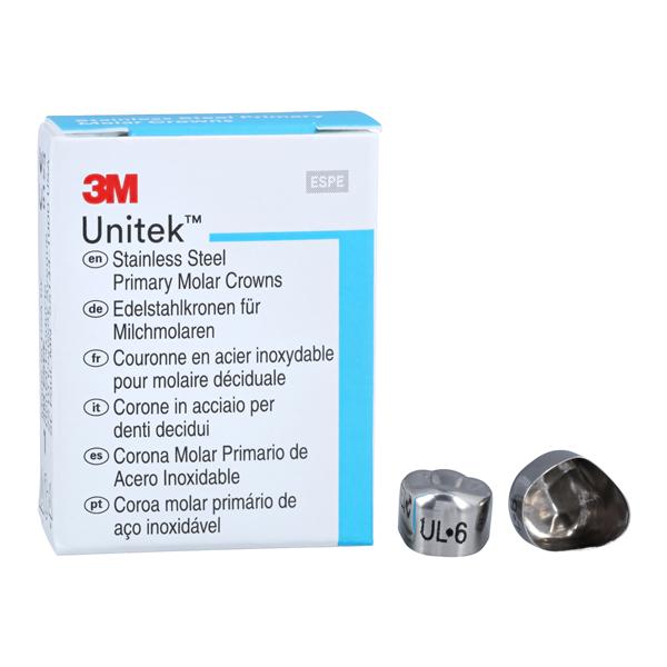 3M™ Unitek™ Stainless Steel Crowns Size 6 1st Pri ULM Replacement Crowns 5/Bx