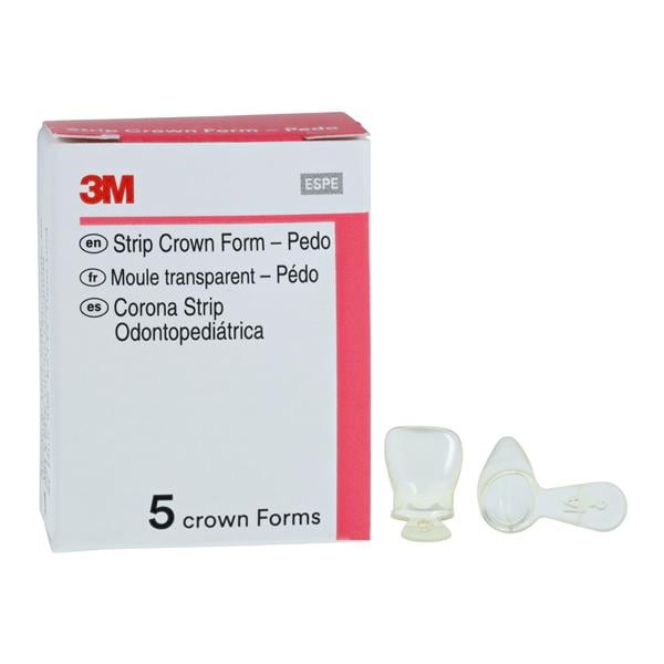 3M™ Unitek™ Strip Crown Form Size 3 Replacement Crowns Prim Upr Rght Cntrl 5/Bx