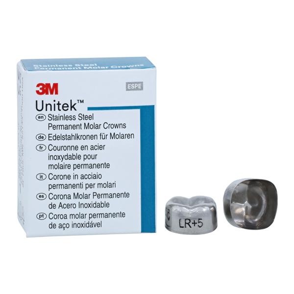 3M™ Unitek™ Stainless Steel Crowns Size 5 2nd Perm LRM Replacement Crowns 5/Bx
