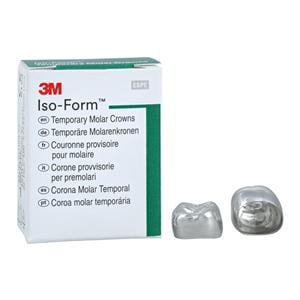 3M™ Iso-Form™ Temporary Metal Crowns Size U61 1st ULM Replacement Crowns 5/Bx