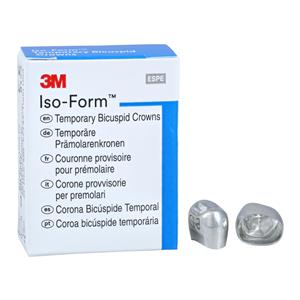 3M™ Iso-Form™ Temporary Metal Crowns Size U55 2nd UL Bic Replacement Crowns 5/Bx