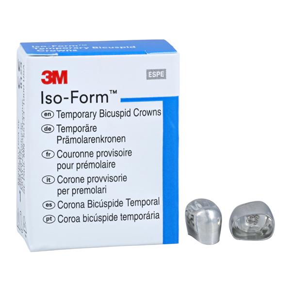 3M™ Iso-Form™ Temporary Metal Crowns Size U53 2nd UL Bic Replacement Crowns 5/Bx