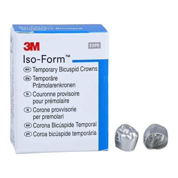 3M™ Iso-Form™ Temporary Metal Crowns Size L53 2nd LLB Replacement Crowns 5/Bx