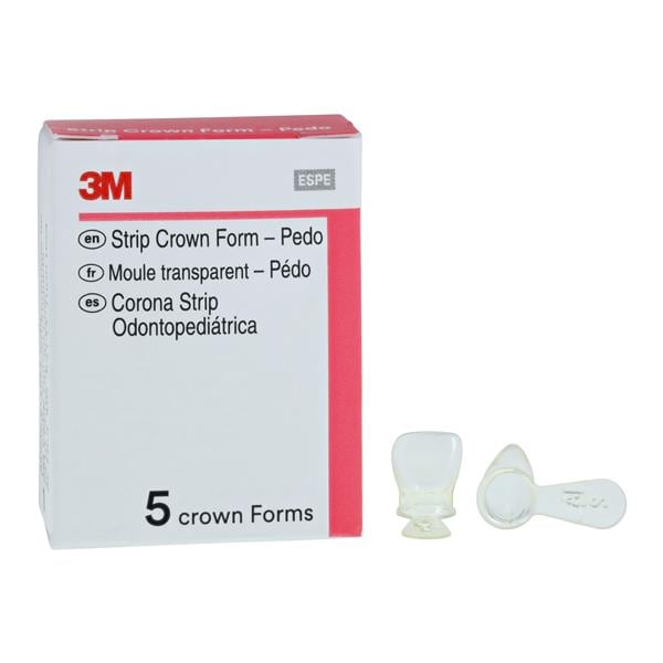 3M™ Unitek™ Strip Crown Form Size 2 Replacement Crowns Prim Upr Lft Cntrl 5/Bx