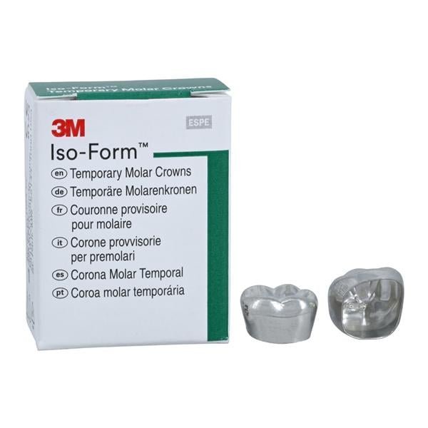 3M™ Iso-Form™ Temporary Metal Crowns Size L62 1st LRM Replacement Crowns 5/Bx