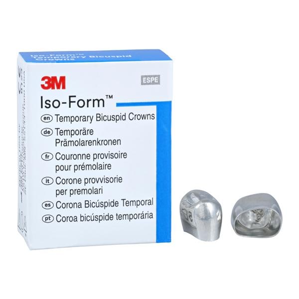 3M™ Iso-Form™ Temporary Metal Crowns Size U59 2nd UL Bic Replacement Crowns 5/Bx