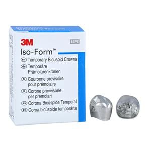 3M™ Iso-Form™ Temporary Metal Crowns Size L58 2nd LRB Replacement Crowns 5/Bx