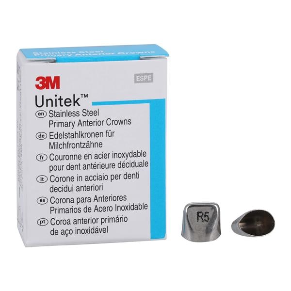 3M™ Unitek™ Stainless Steel Crowns Size 5UR Prim Ant Upr Rght Cntrl Refill 5/Bx