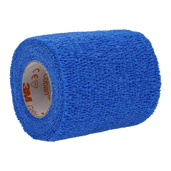 Coban Wrap Bandage Elastic 3"x5yd Blue Non-Sterile 24/Bx