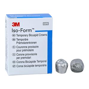3M™ Iso-Form™ Temporary Metal Crowns Size L57 2nd LLB Replacement Crowns 5/Bx