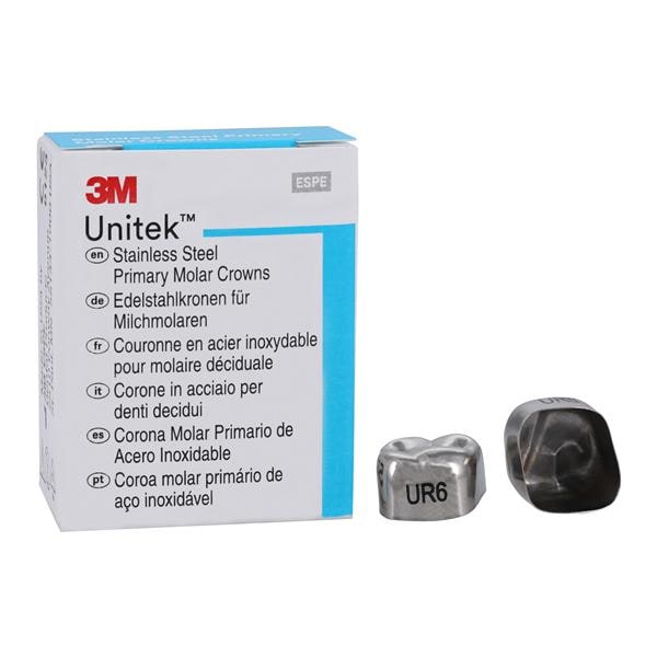 3M™ Unitek™ Stainless Steel Crowns Size 6 2nd Prim URM Replacement 5/Bx