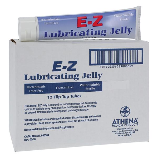 E-Z Lubricating Jelly 4oz Flip Top Tube 12/Bx, 6 BX/CA