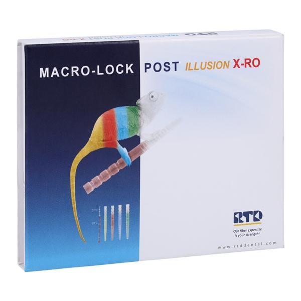 Macro-Lock Illusion X-RO Fiber Resin Posts Refill Size 1 1.35 mm Yellow 10/Pk