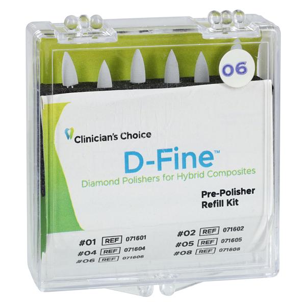 D-Fine Diamond Pre-Polisher Refill 6/Pk