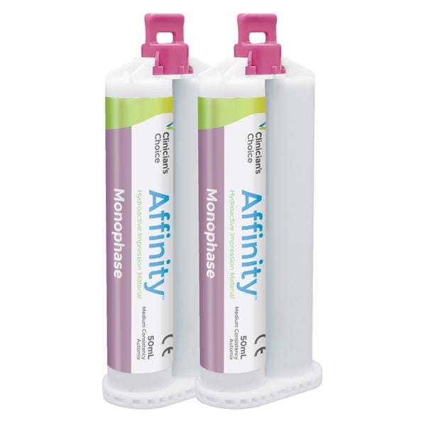 Affinity Impression Material Hydroactive Regular Set Monophase Refill 2/Pk