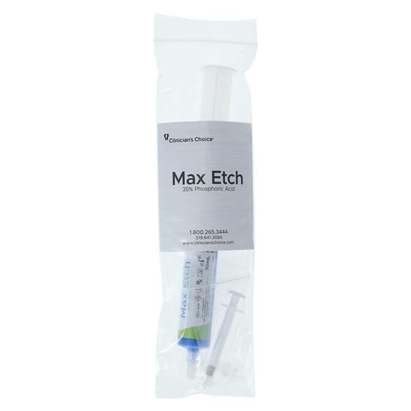 Max Etch 35% Phosphoric Acid Etchant 30 mL Bulk Syringe 30mL/Ea