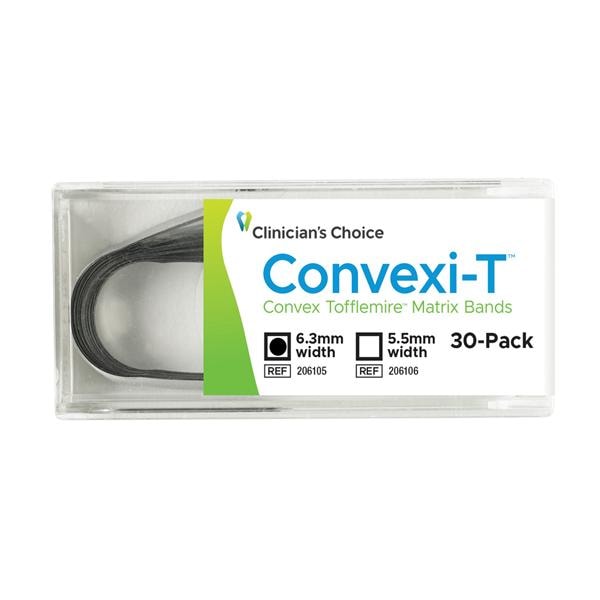 Convexi-T Tofflemire Dead Soft Matrix Band 0.025 mm Thin 30/Pk