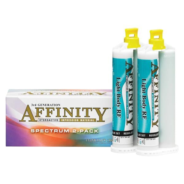 Affinity Impression Material Fst Set Lt Bdy Reg Flw Refill w/o Tips 2/Pk