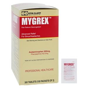 Mygrex Pain Reliever Tablets 500/5mg Unit Dose 2x150/bx