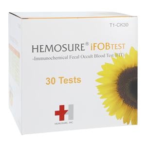 Hemosure iFOB: Immunological Fecal Occult Blood Test Kit CLIA Waived 30/Bx