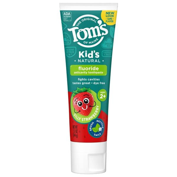 Tom's of Maine Anticavity Toothpaste Child 5.1 oz Strawberry 5.1/Tb, 24 TB/CA