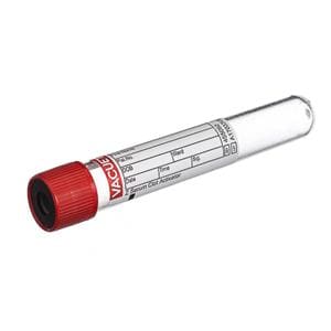 Vacuette Venous Blood Collection Tube Red/Black 9mL Plastic 50/Pk