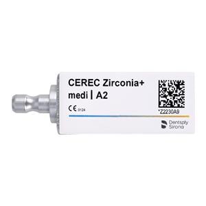 CEREC Zirconia+ Milling Blocks Medi A2 For CEREC 3/Bx